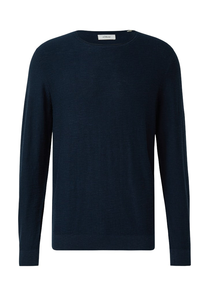 S. Oliver red Herren Pullover Blue