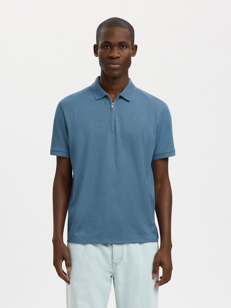 Selected homme Herren Polo-Shirts Blue Mir