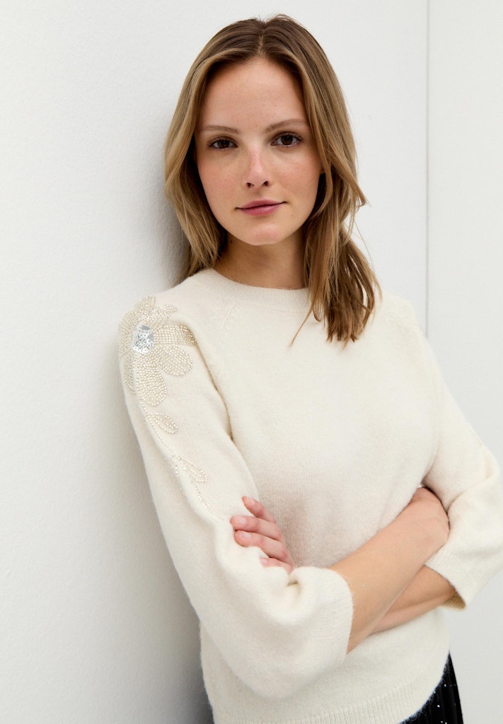 More & More Damen Pullover Powder Cre