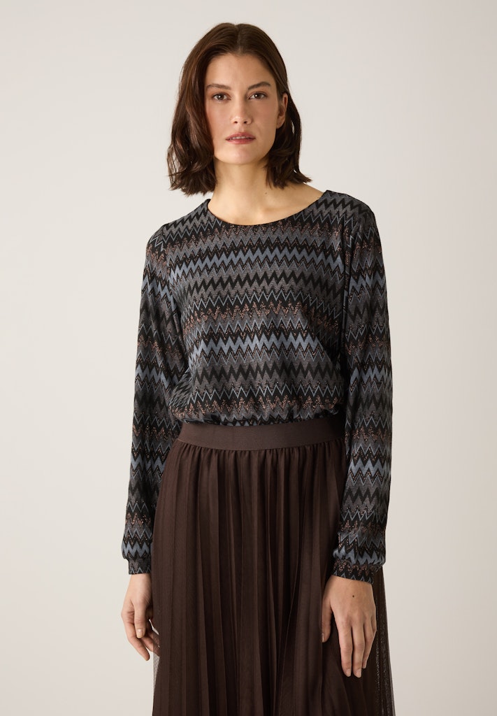 More & More Damen T-Shirts Lurex Zick