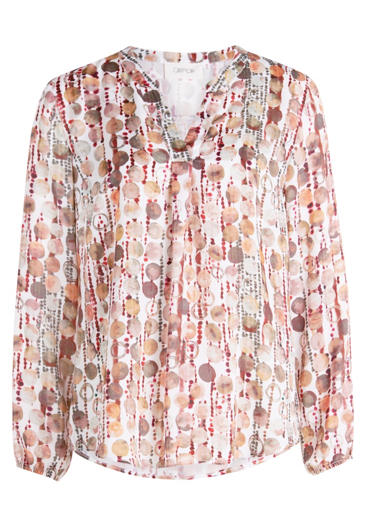 Cartoon Damen Blusen Brown/Red