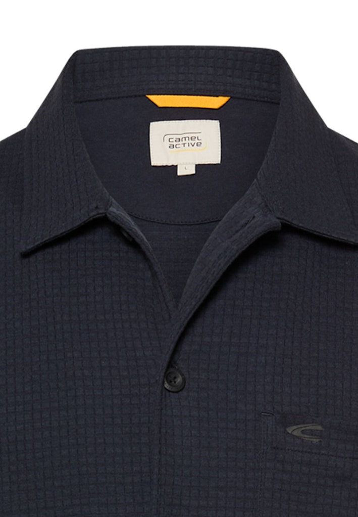 Camel active Herren Hemden kurz Dark Navy