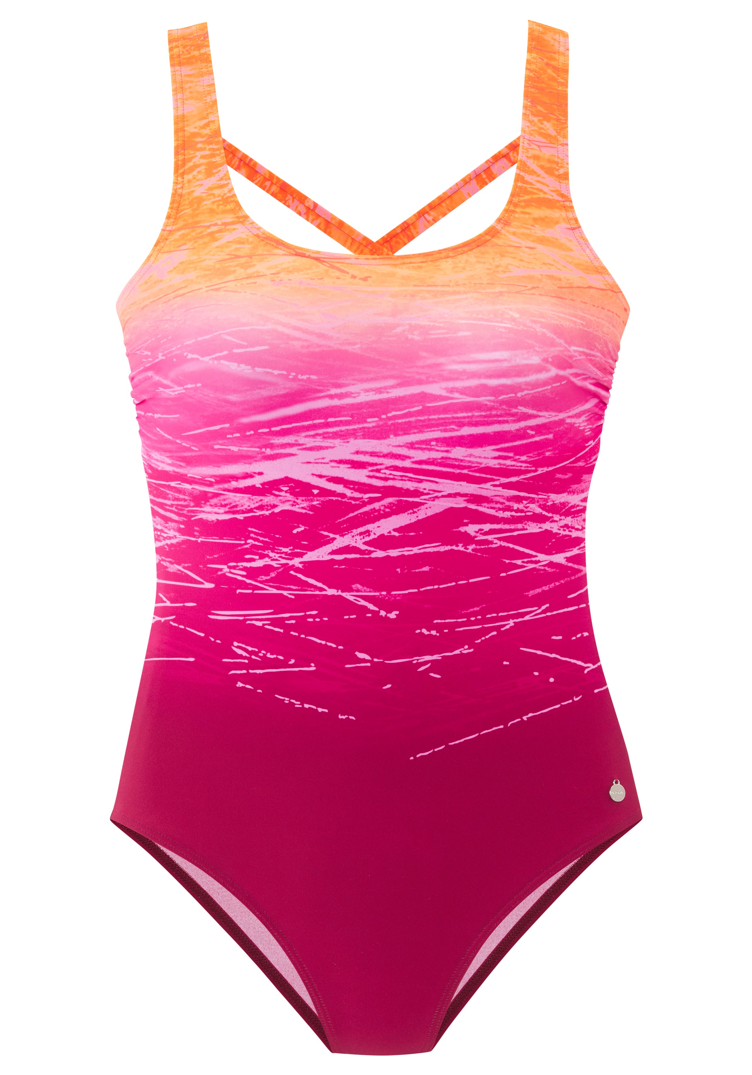 Lascana Badeanzug Orange-Berry