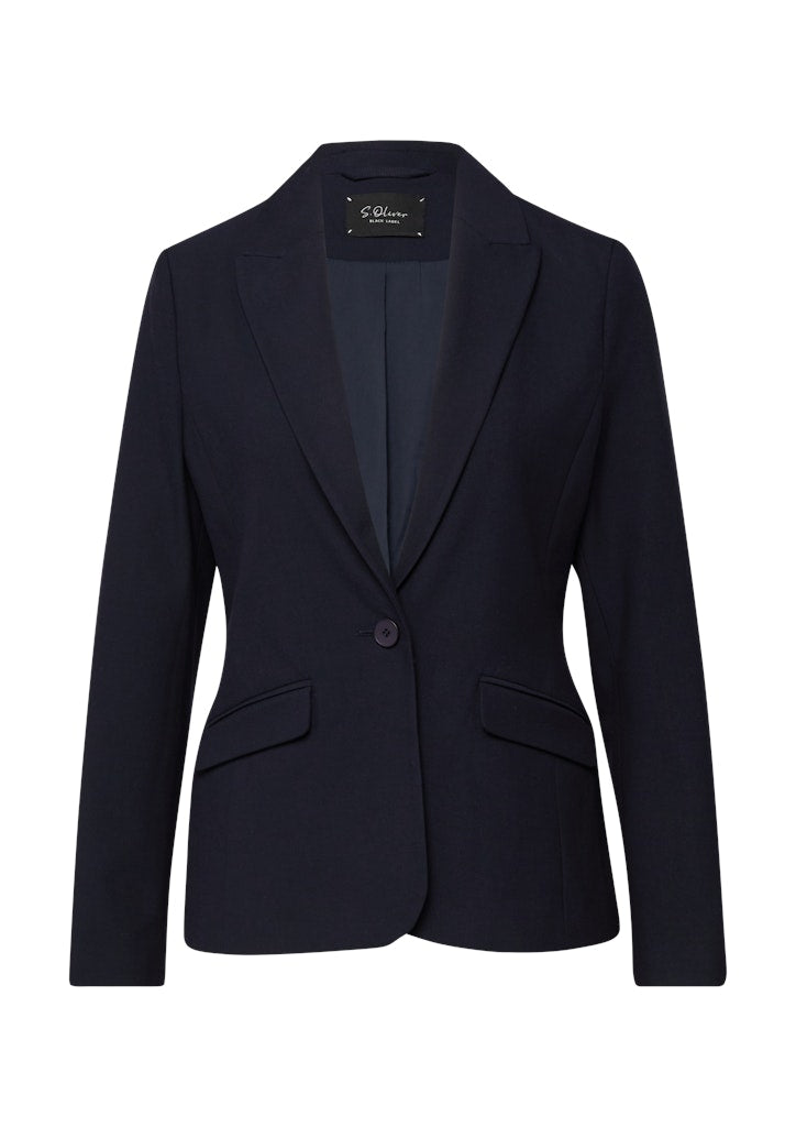 S. Oliver black Damen Blazer Blue