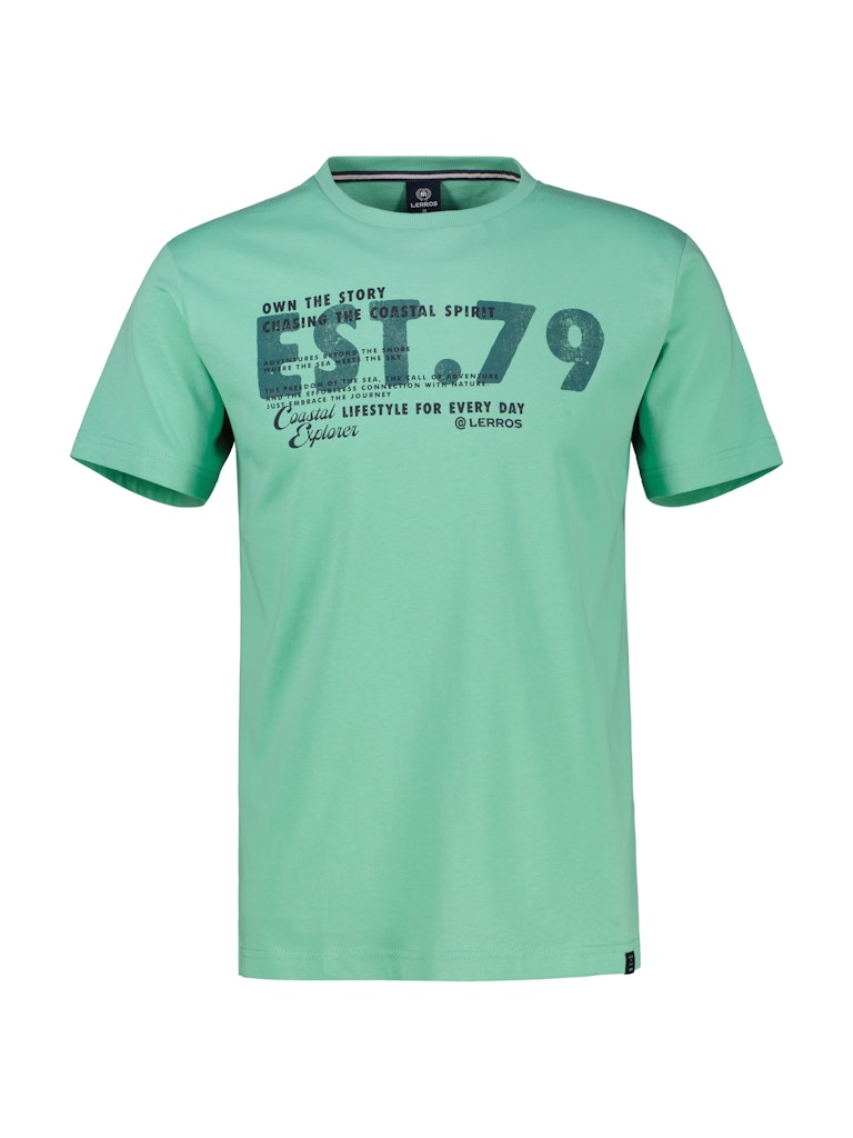 Lerros Herren T-Shirts kurz Mint Water