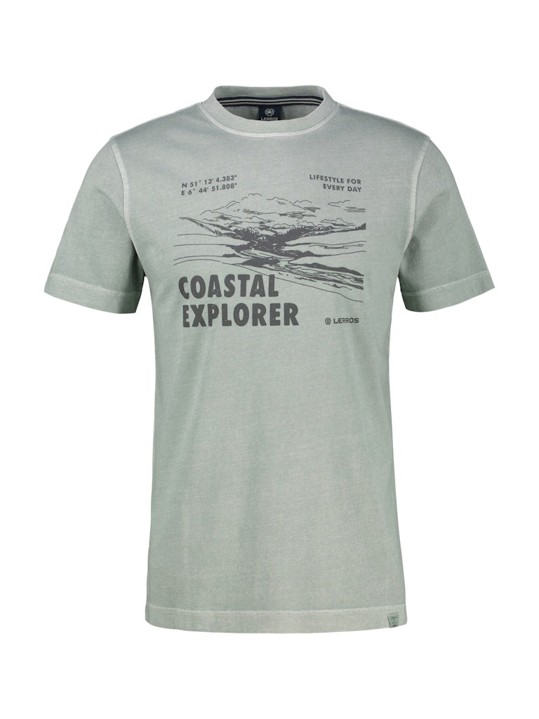 Lerros Herren T-Shirts kurz Storm Grey