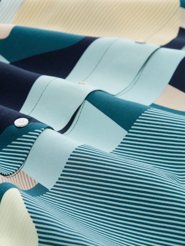 Tom Tailor Damen Blusen Abstract Stripe