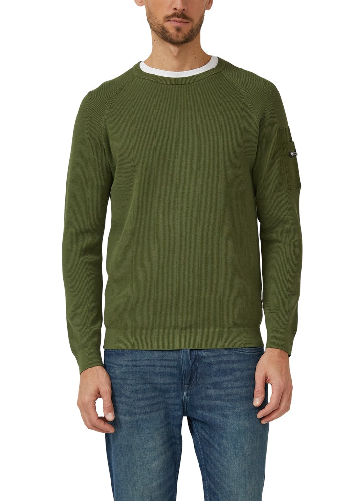 S. Oliver red Herren Pullover Green