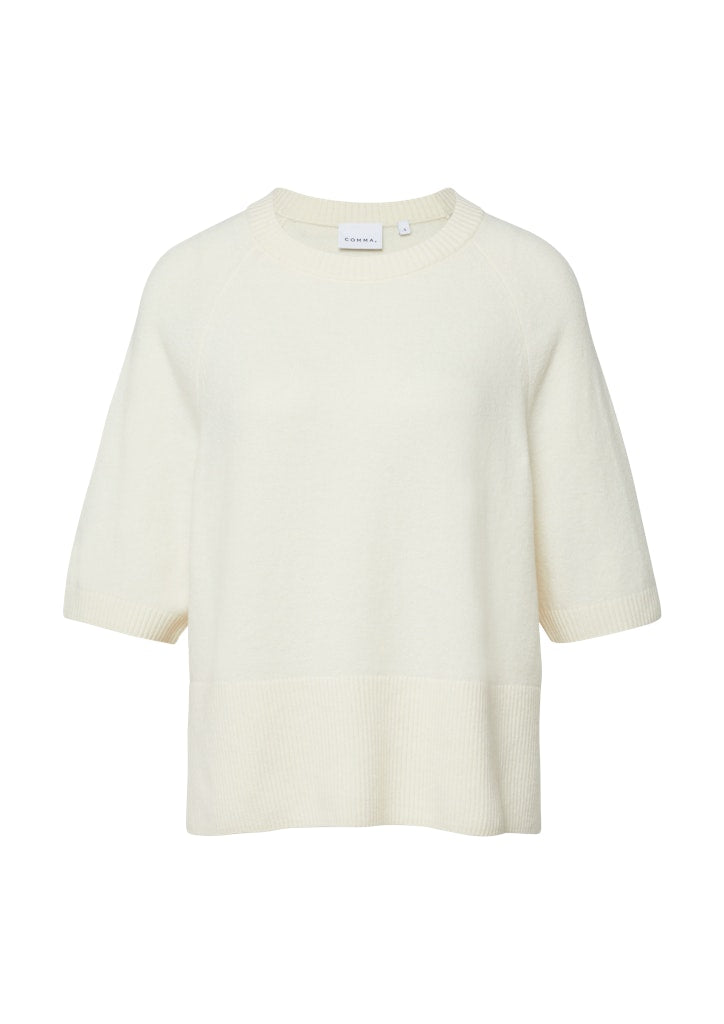 Comma Damen Pullover White