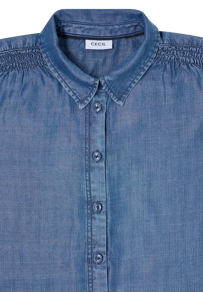 Cecil Damen Blusen Mid Blue