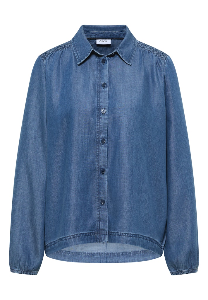 Cecil Damen Blusen Mid Blue