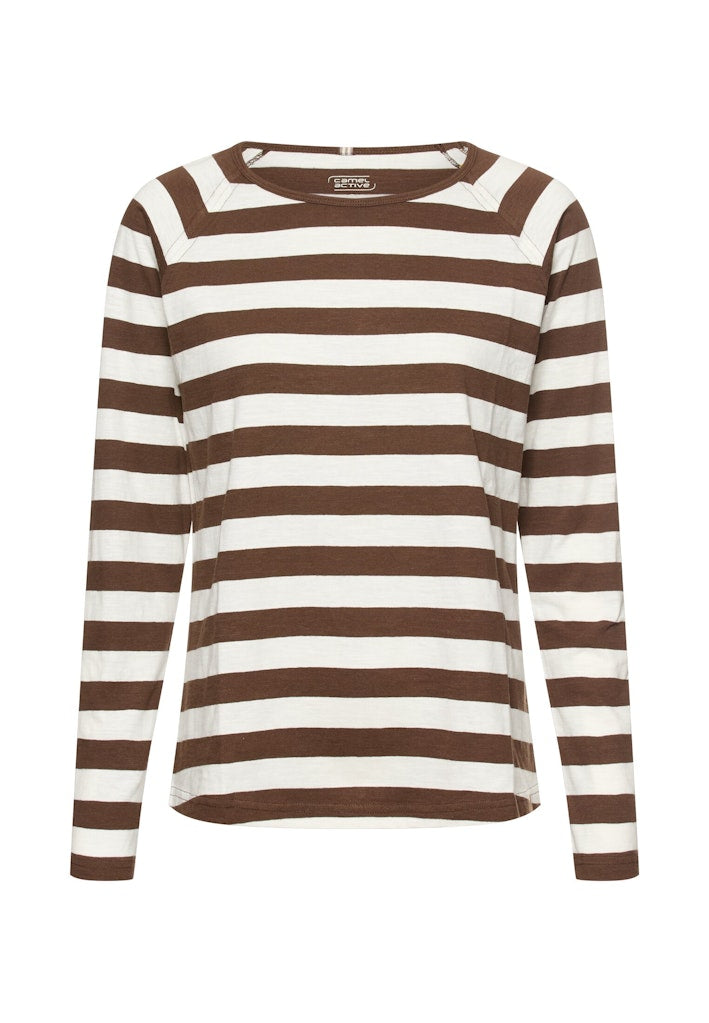 Camel active Damen T-Shirts Brown/ Milk