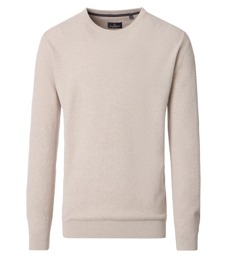 Casa Moda Herren Pullover Weiss