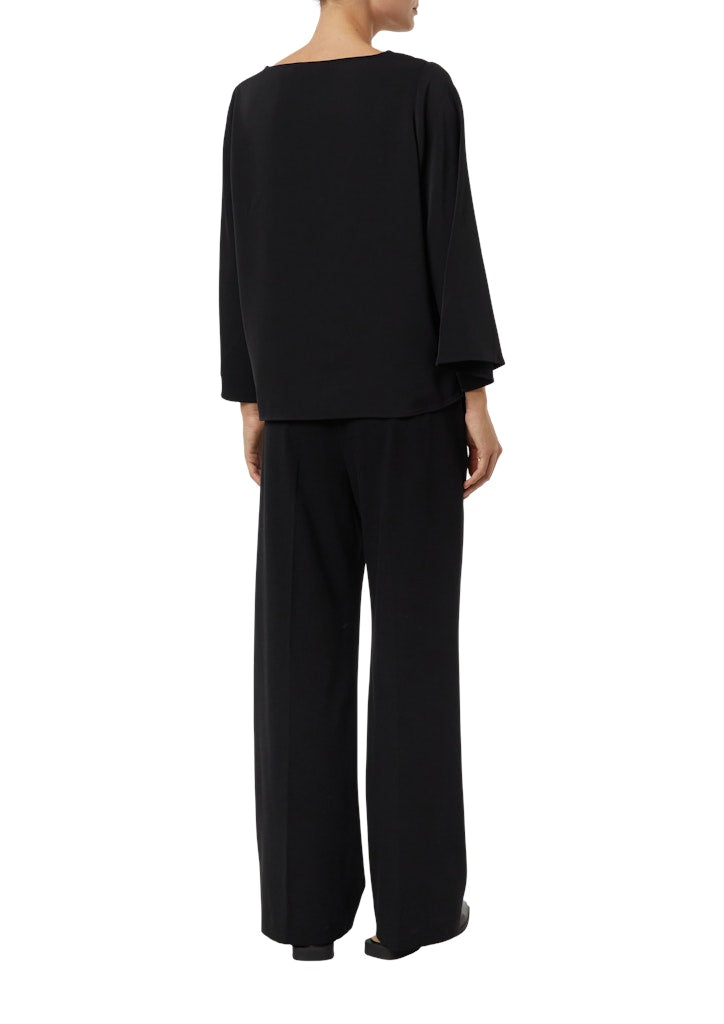 Comma Damen Blusen Grey/Black