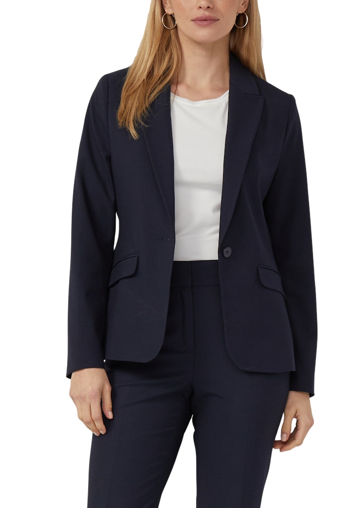 S. Oliver black Damen Blazer Blue