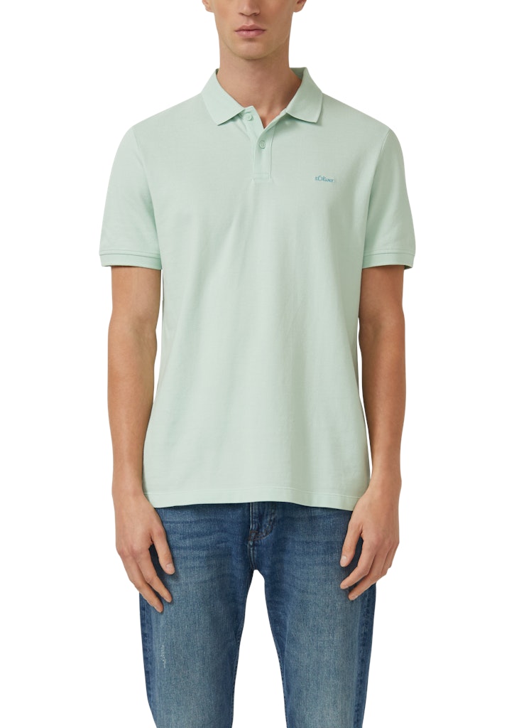 S. Oliver red Herren Polo-Shirts Blue Green