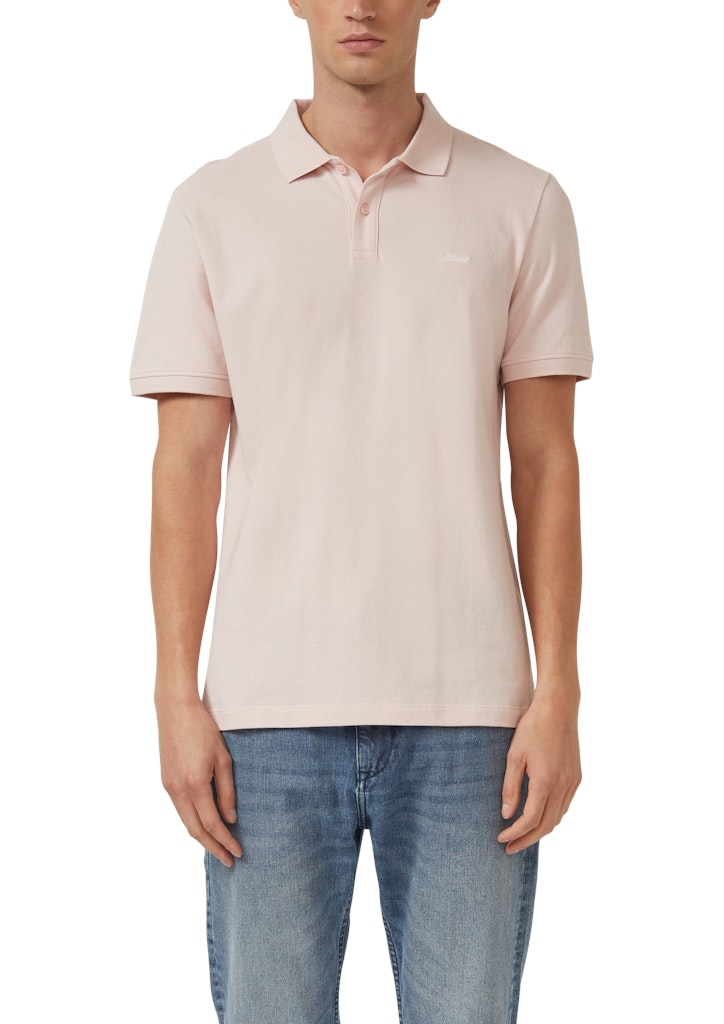 S. Oliver red Herren Polo-Shirts Lilac/Pink