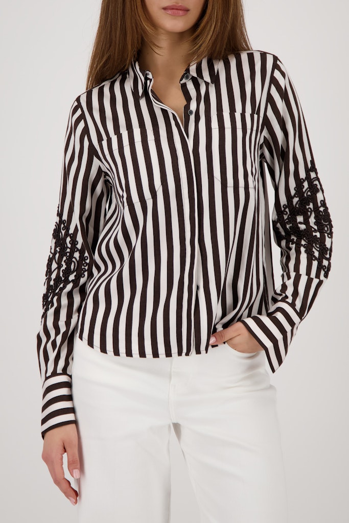 Monari Damen Blusen Dark Chocol
