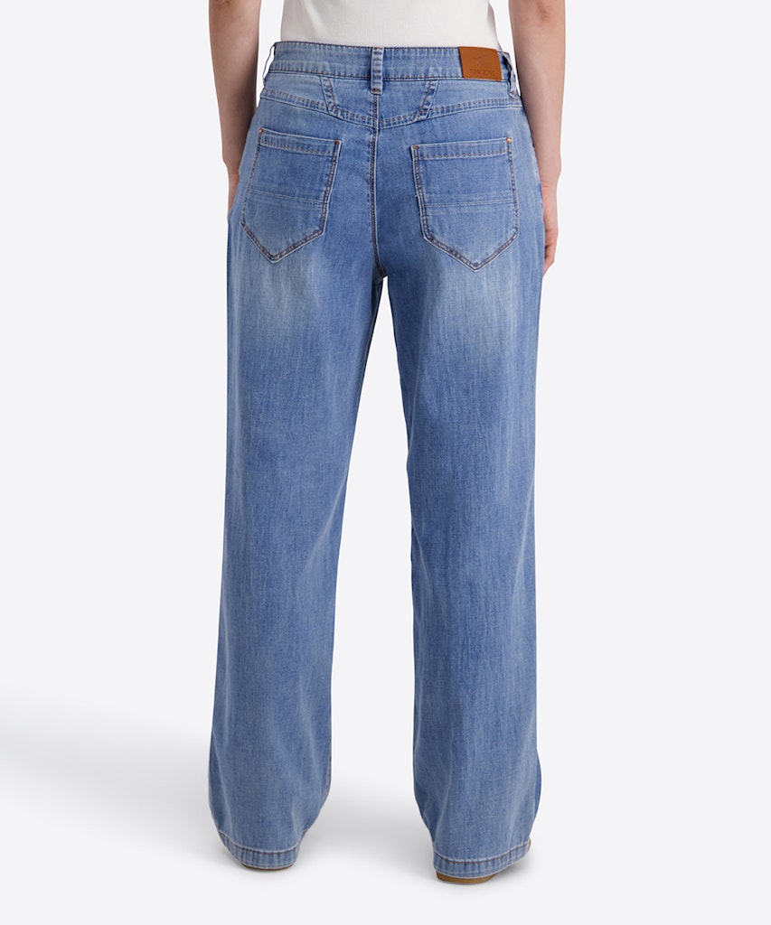 Timezone Damen Jeans Mid Olympi