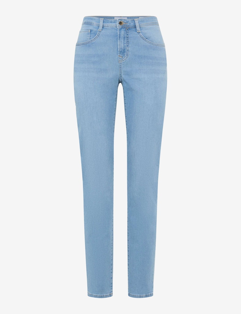 Brax Damen Jeans Used Light Blue