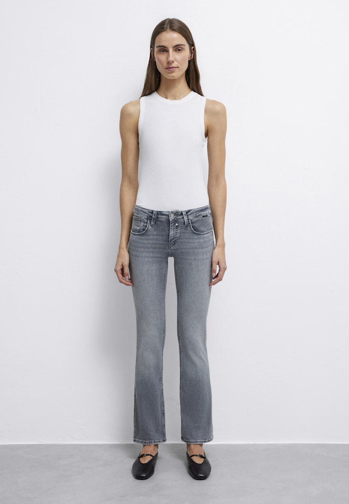 Mavi Damen Jeans Lt Smoke Str