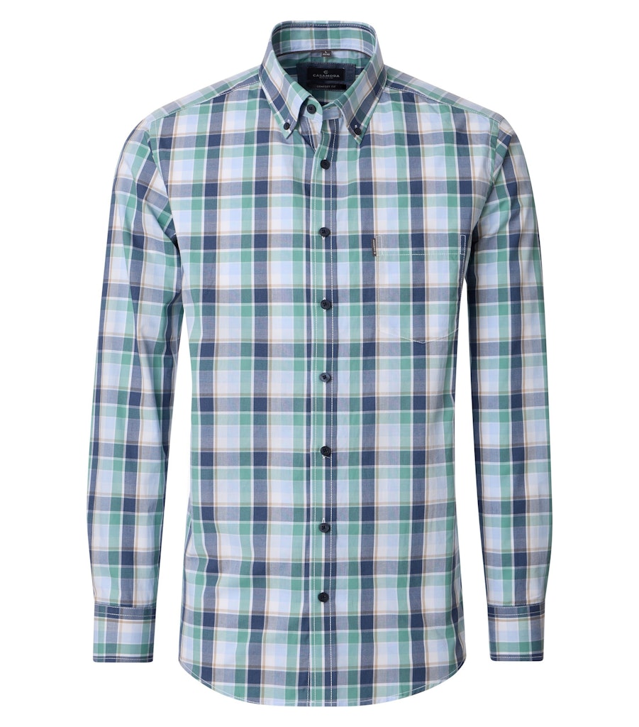Casa Moda Herren Hemden Gruen