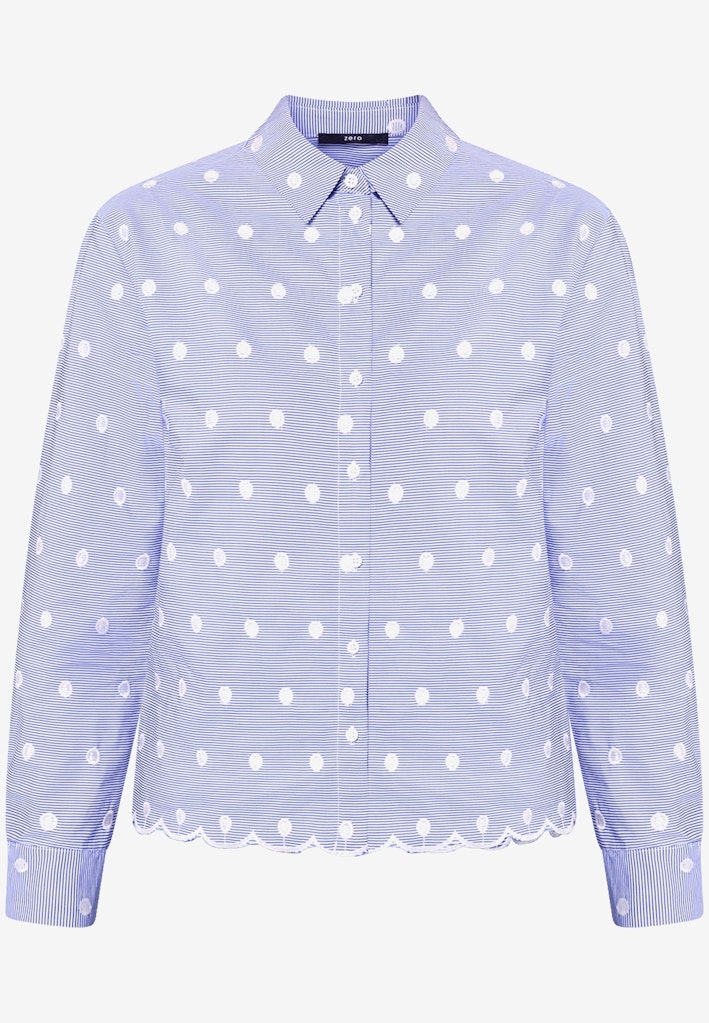 Zero Damen Blusen Bluewhite