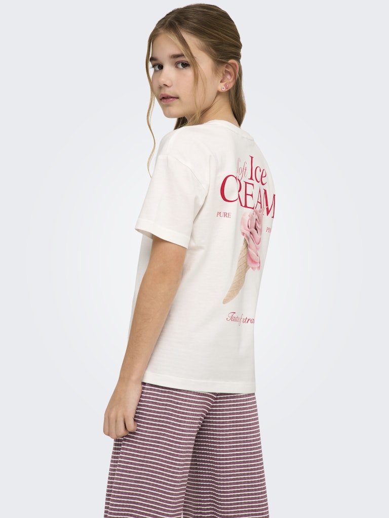 Only Mädchen T-Shirts & Tops Cloud Dancer/Ic
