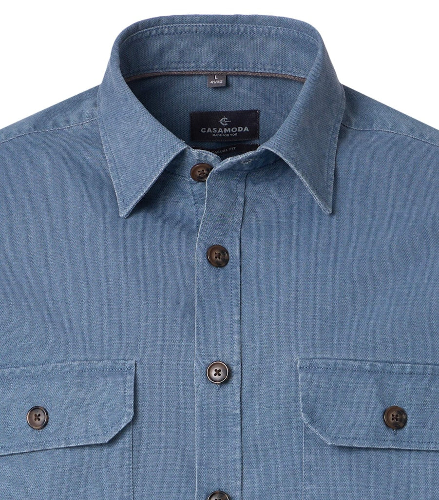 Casa Moda Herren Hemden Blau