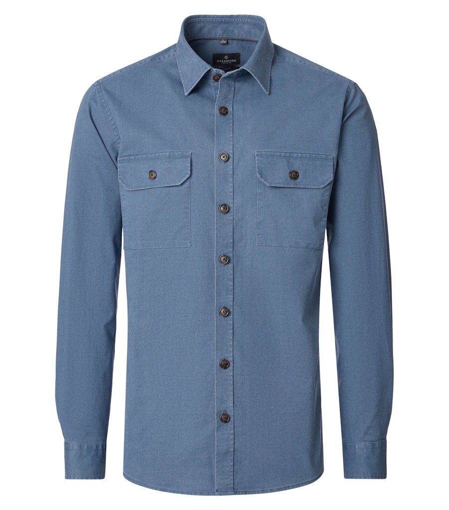 Casa Moda Herren Hemden Blau