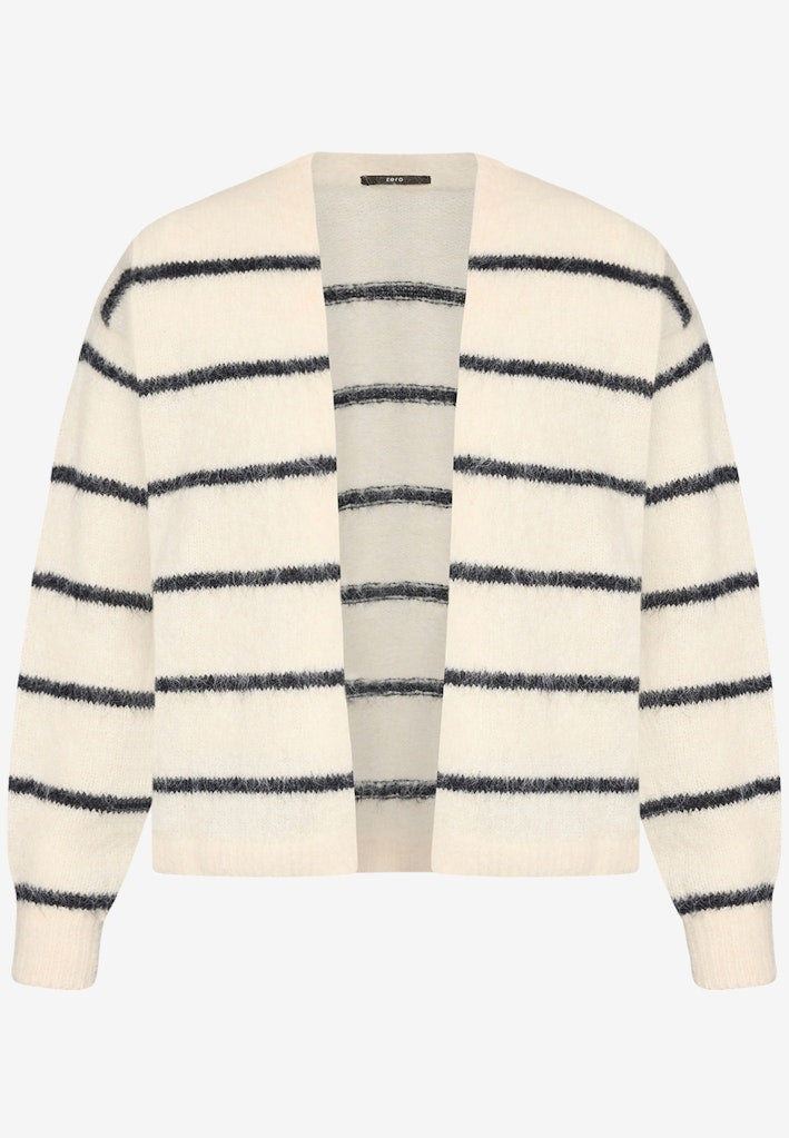 Zero Damen Strickjacken Patch Cream/Dar