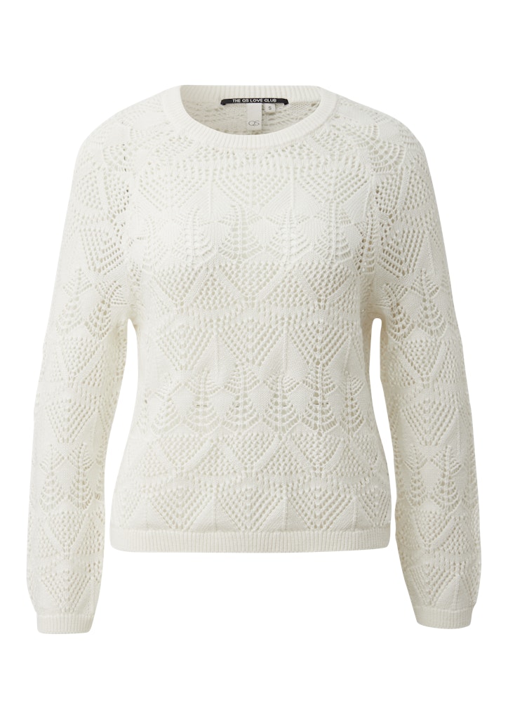 QS by S.Oliver Damen Pullover White