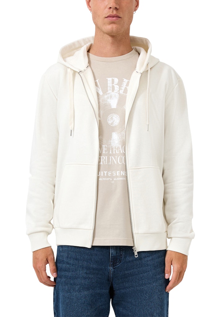 QS by S.Oliver Herren Sweatshirts White