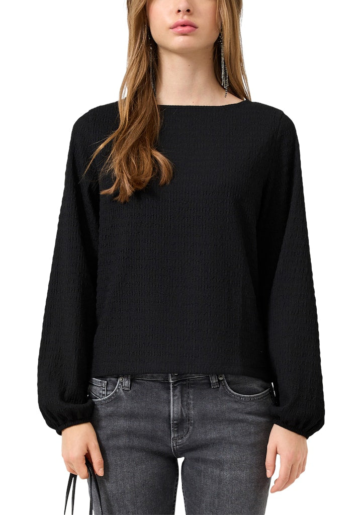 QS by S.Oliver Damen T-Shirts Grey/Black