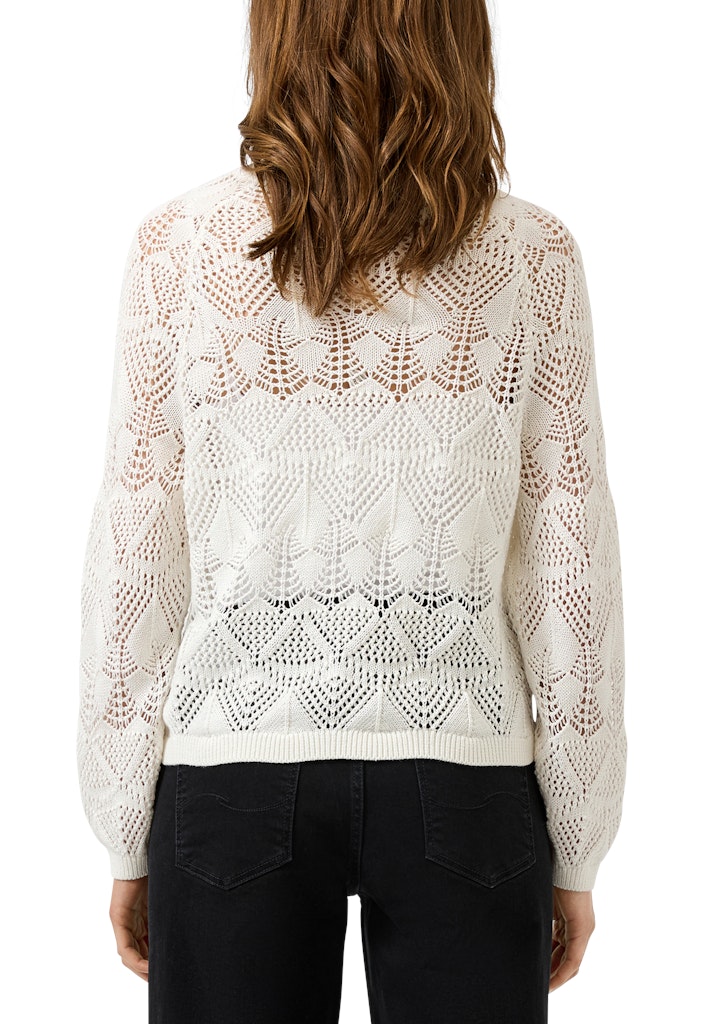 QS by S.Oliver Damen Pullover White