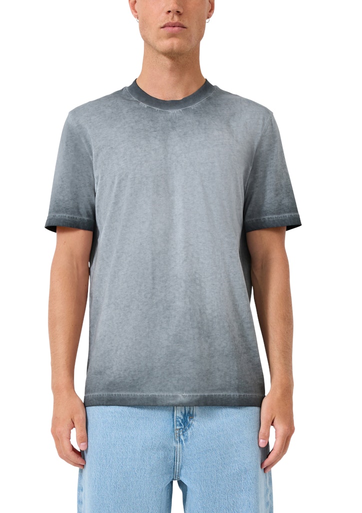 QS by S.Oliver Herren T-Shirts kurz Grey/Black