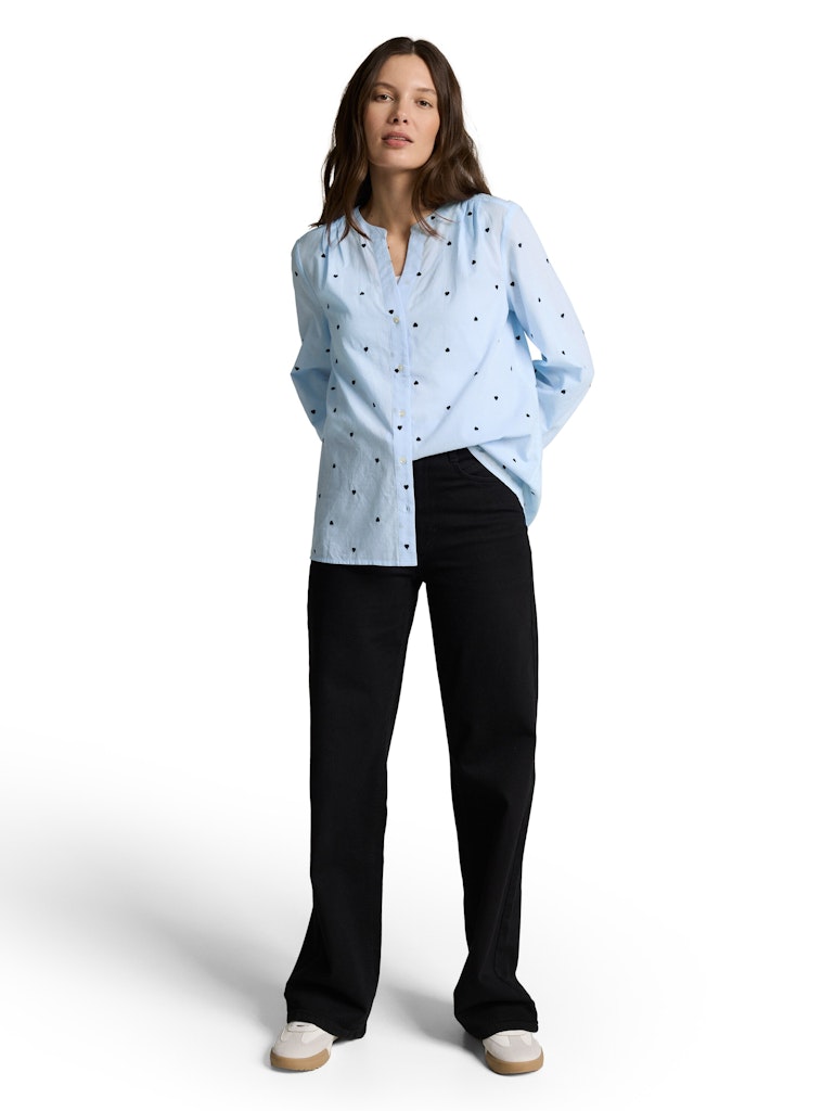 Tom Tailor Damen Blusen Blue Heart Desi