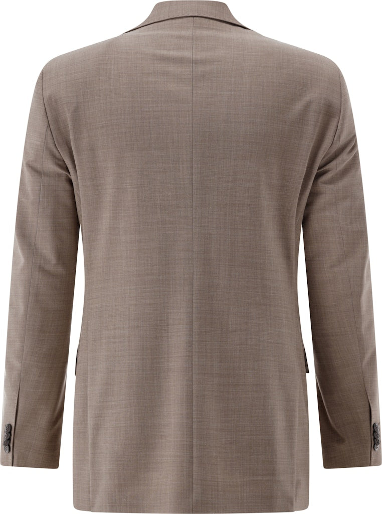 Carl Gross Herren Sakkos Dunkelbeige