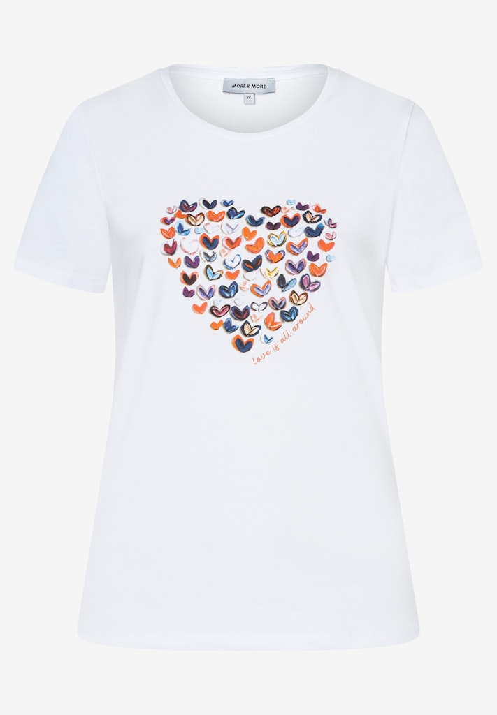 More & More Damen T-Shirts White