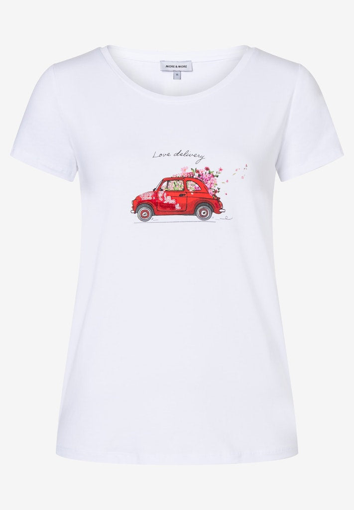 More & More Damen T-Shirts White