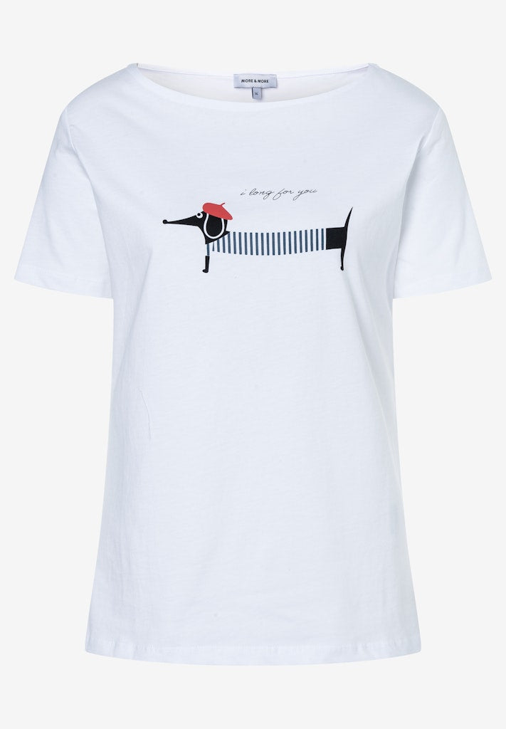 More & More Damen T-Shirts White