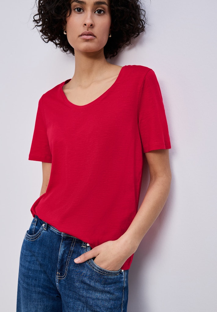 Street One Damen T-Shirts Salsa Red