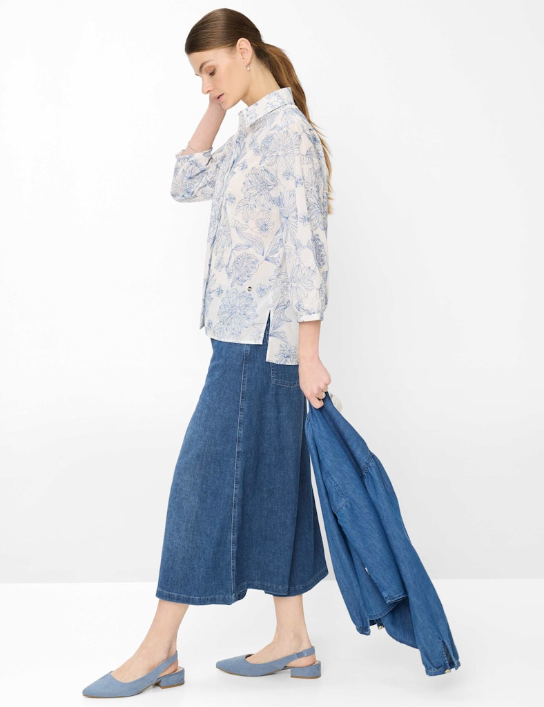 Brax Damen Blusen Vintage Blue