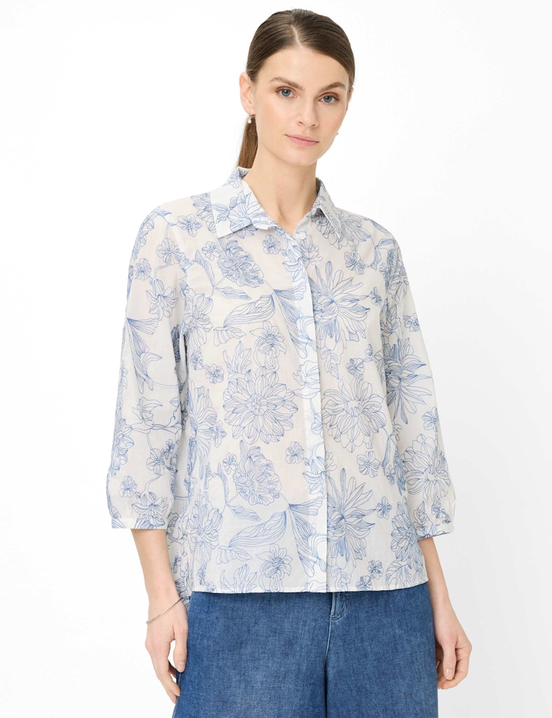 Brax Damen Blusen Vintage Blue