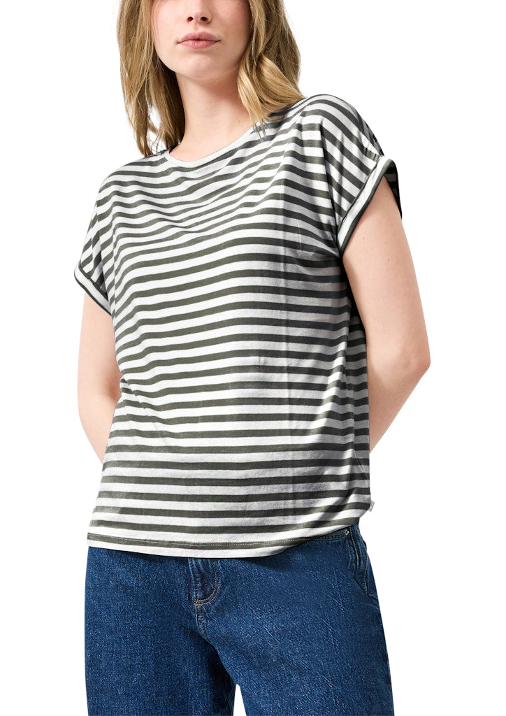 QS by S.Oliver Damen T-Shirts Grey/Black