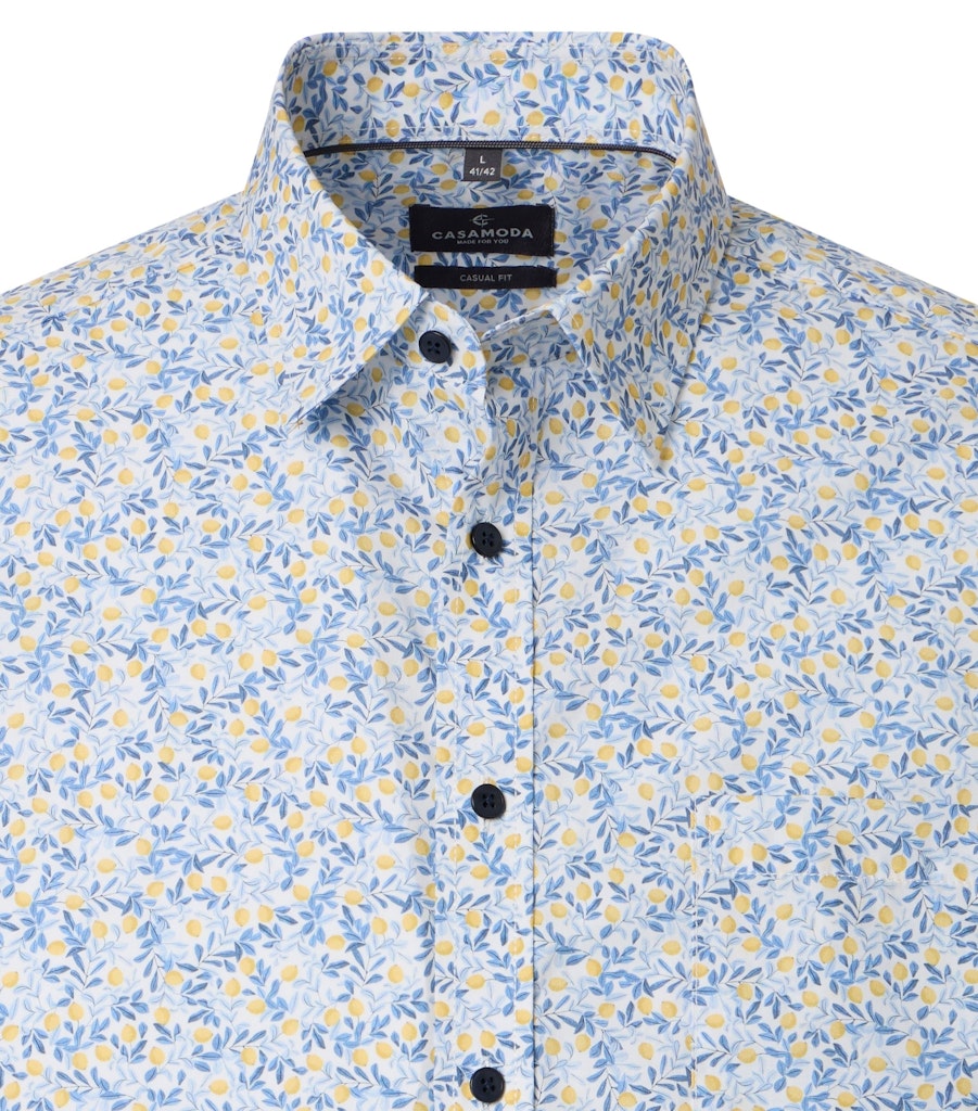 Casa Moda Herren Hemden kurz Gelb
