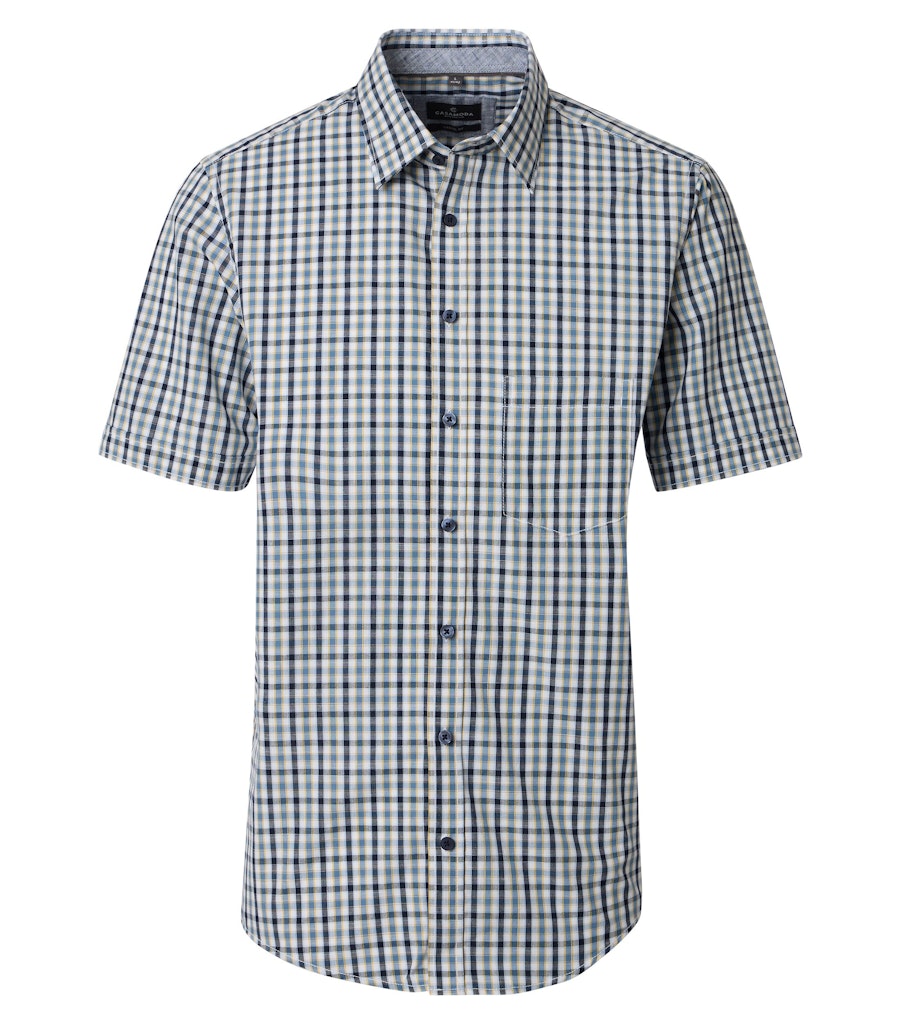 Casa Moda Herren Hemden kurz Blau