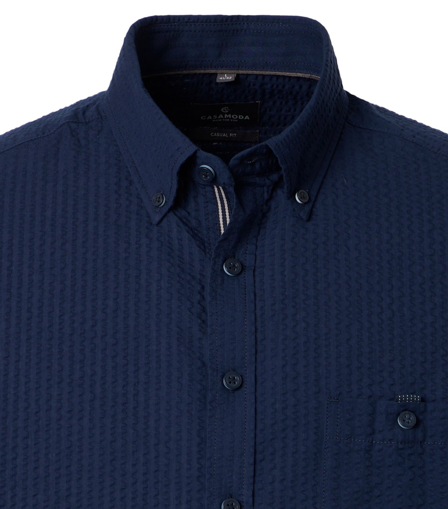 Casa Moda Herren Hemden kurz Blau