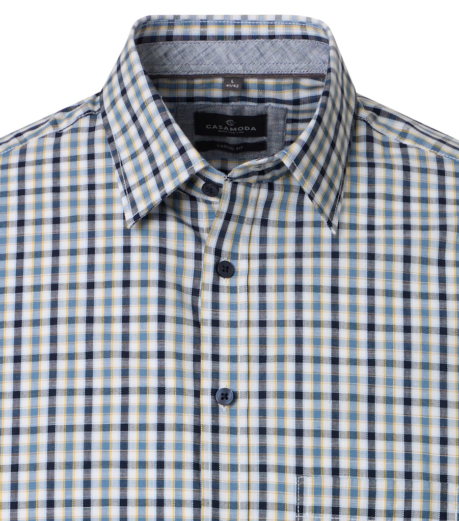 Casa Moda Herren Hemden kurz Blau