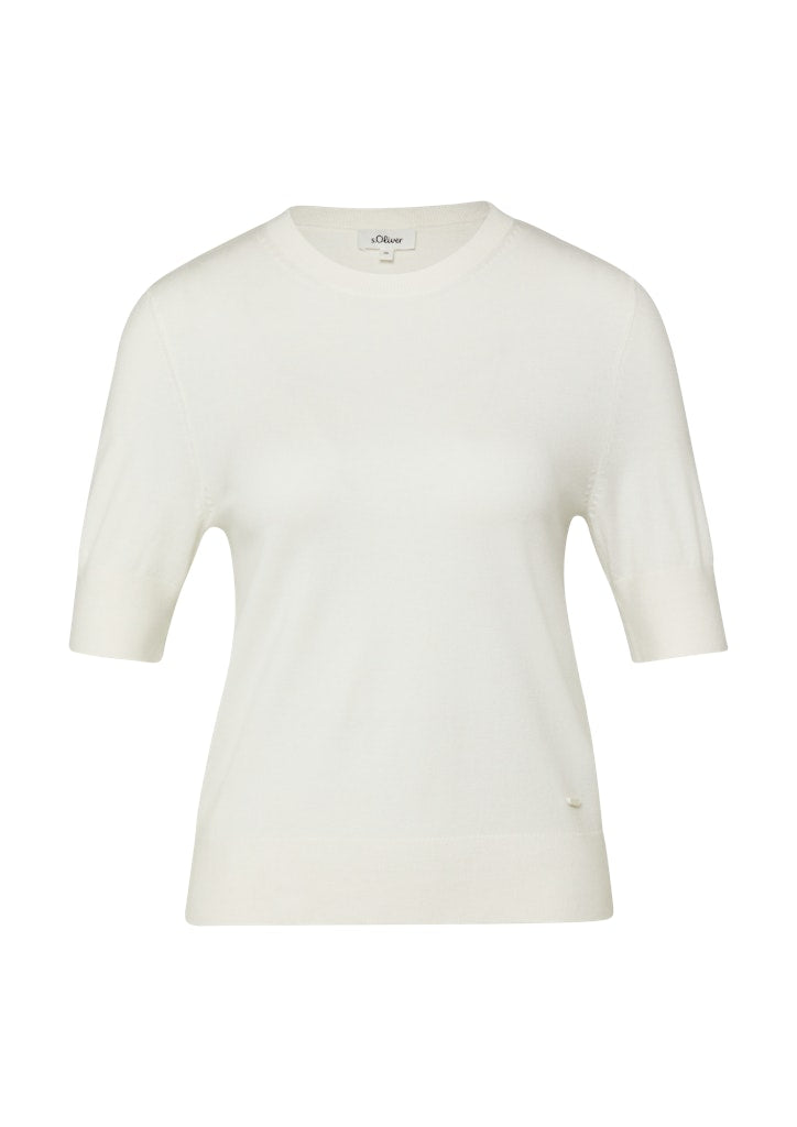 S. Oliver red Damen Pullover White